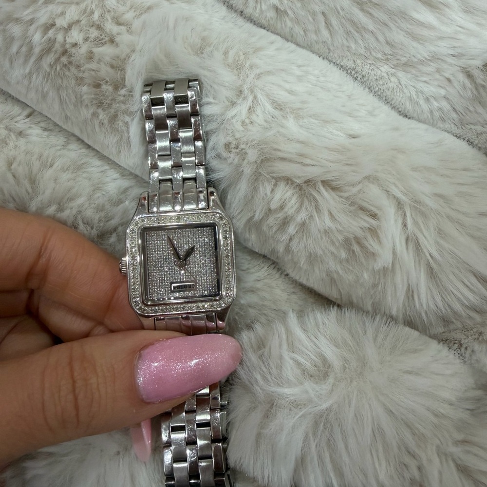 Croton Silver Square Face Watch